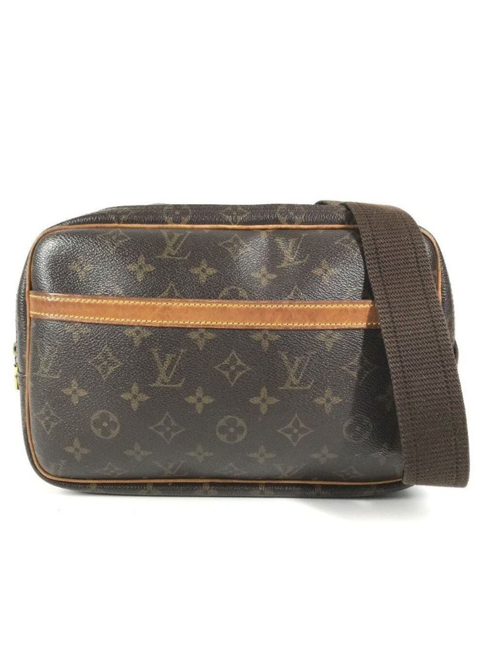 Louis Vuitton Shoulder Bag Reporter PM Monogram Canvas Brown
